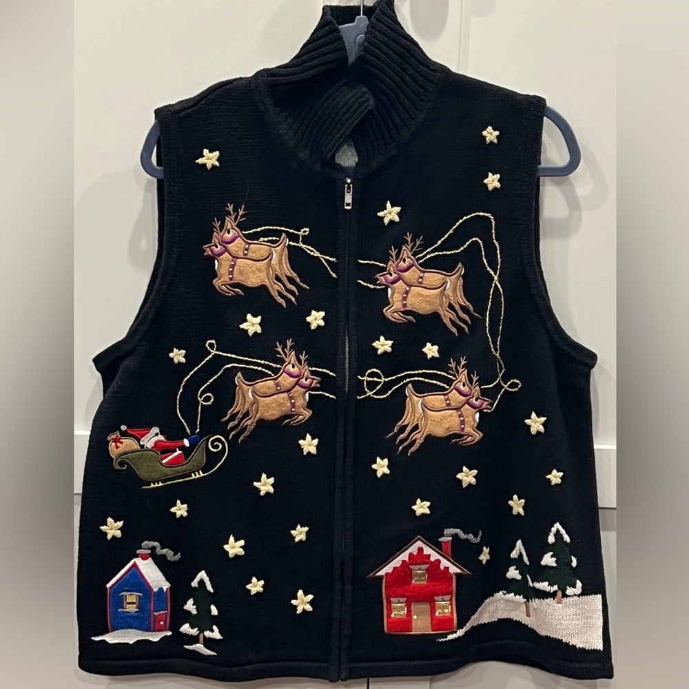Quackery Factory Santa & Reindeers Vest